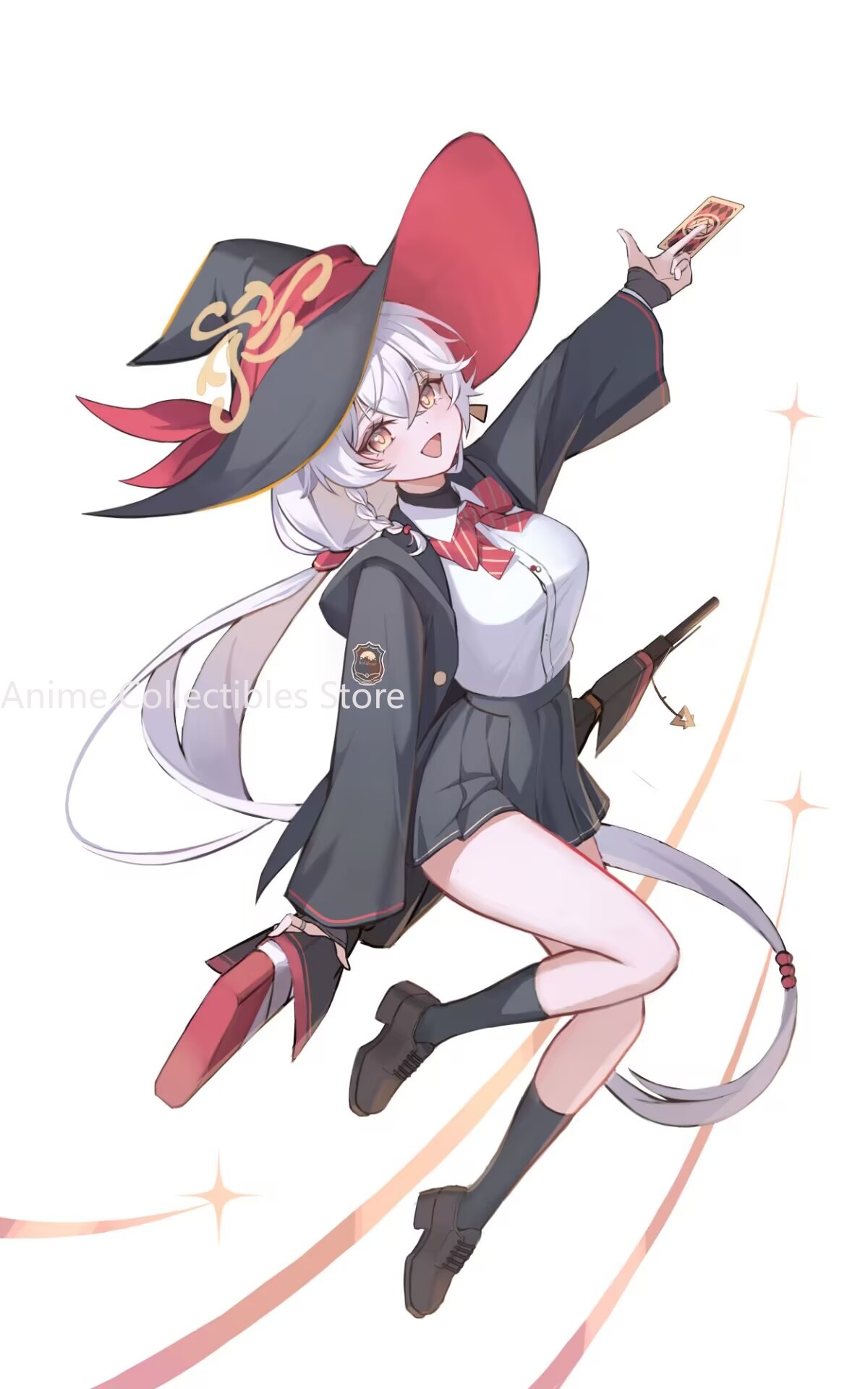 Party Supplies - アニメブルーアーカイブ白尾えりアクリルスタンドフィギュアデスクトップディスプレイプレートおもちゃ部屋の装飾誕生日プレゼント