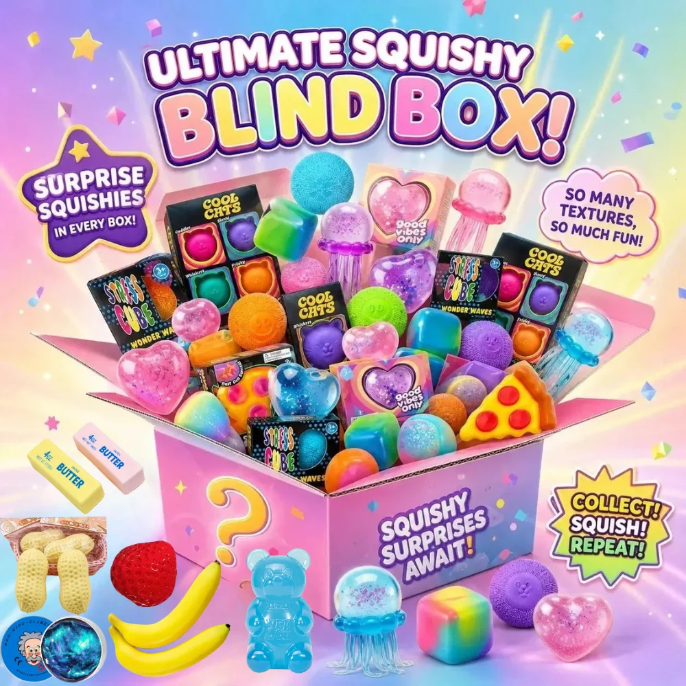 スクイッシー・ミステリーボックス、ゆっくり膨らむフィジェット - Novelty Gifts のレビューと価格