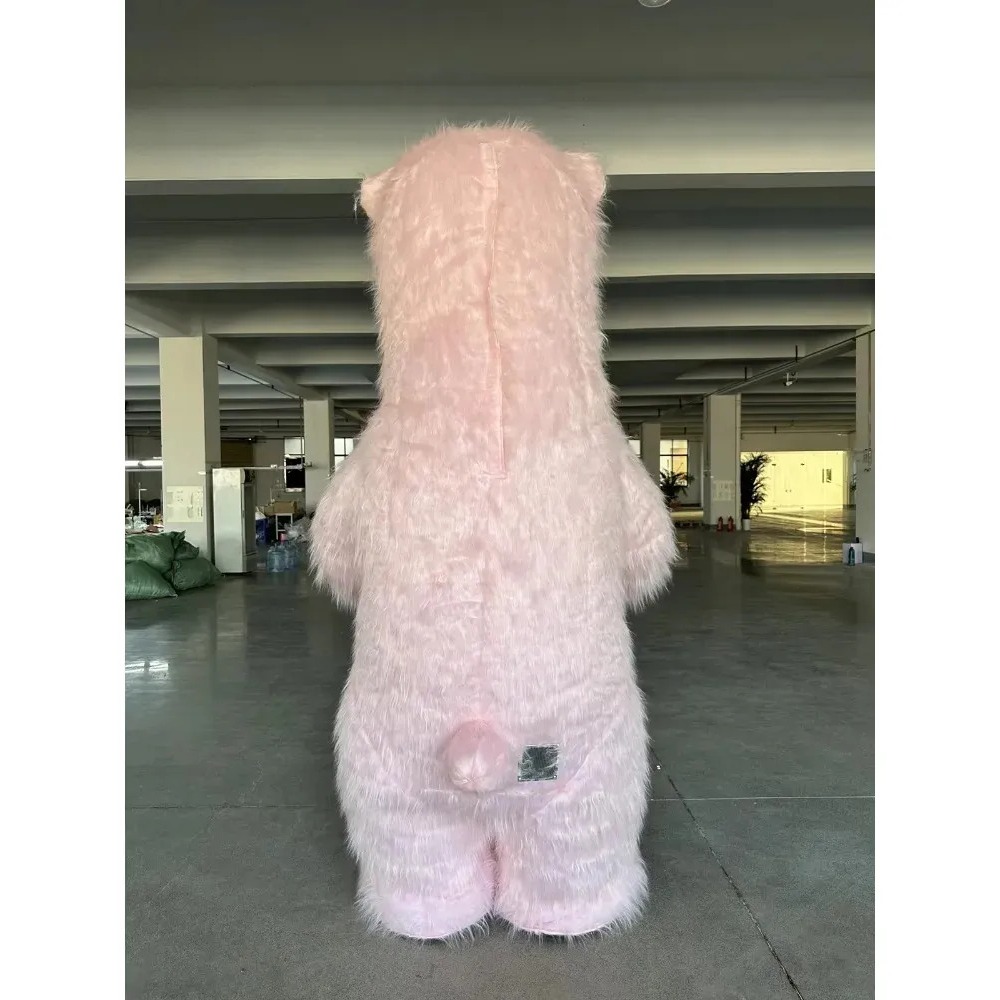 空気で膨らませるピンクのクマの着ぐるみ。大人用。アニメ風コス - Costumes のレビューと価格