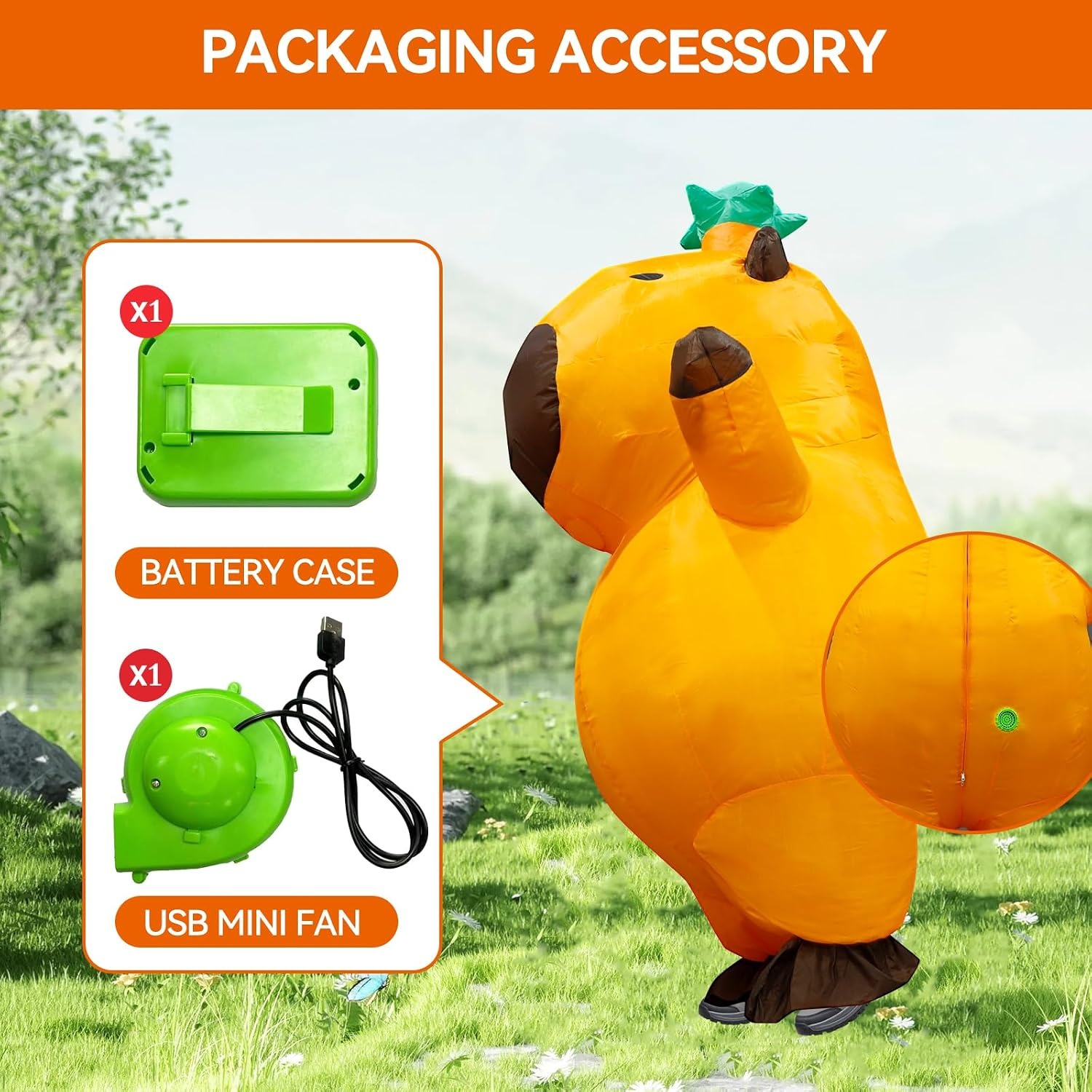 カピバラの着ぐるみ（大人用）、面白い着ぐるみ、大人用の膨らま - Costumes のレビューと価格
