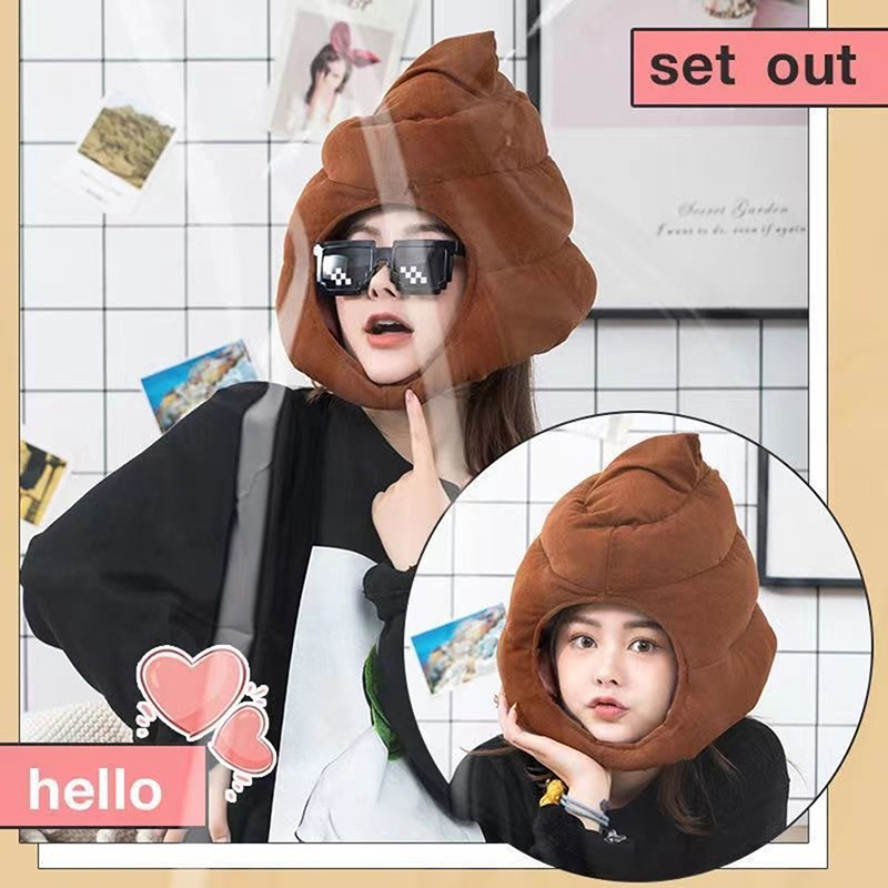クリエイティブでキュートなうんち型ぬいぐるみ帽子、面白い偽う - Fake Poop Gag Gift のレビューと価格
