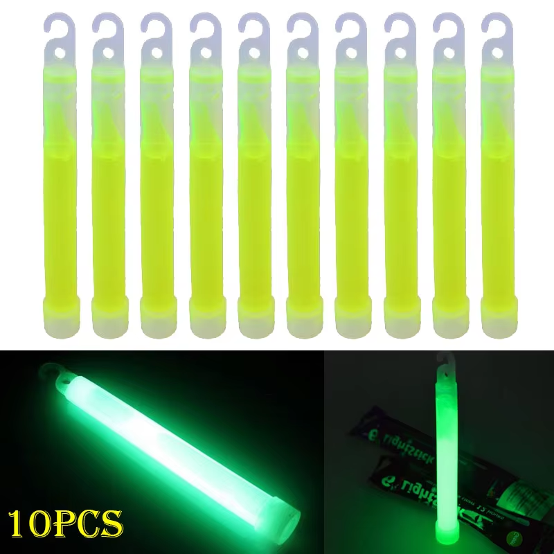 1-20本入りフック付きグロースティック 6インチ蛍光ライト - Glow In The Dark Party Glasses のレビューと価格